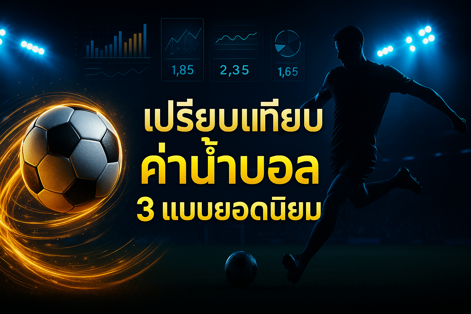 เปรียบเทียบ ค่าน้ำบอล